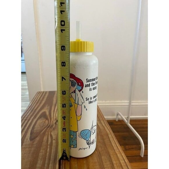 Vintage Summertime and the Living is Easy So is Sweatin Like a Pig Water Bottle - Picture 2 of 7